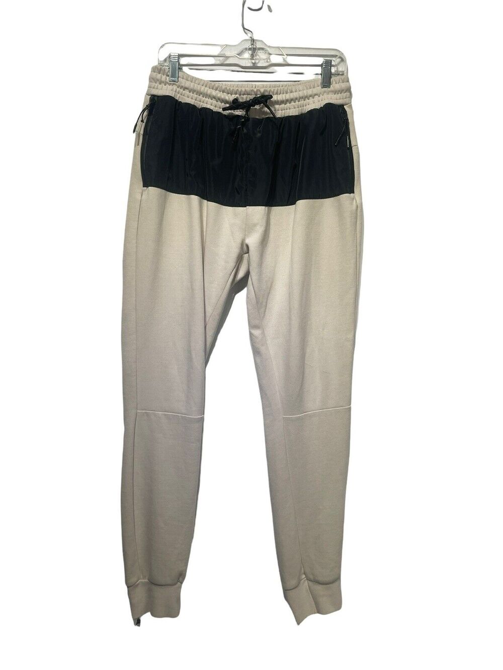bascom projects basketball beige black Nylon Detail sweatpants Size L